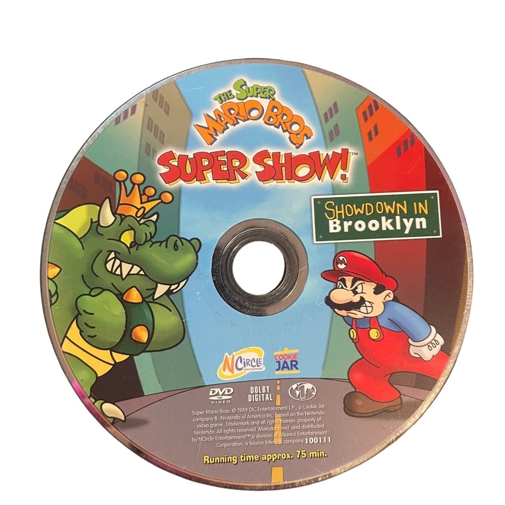 The Super Mario Bros Super Show Showdown in Brooklyn DVD Nintendo 1989